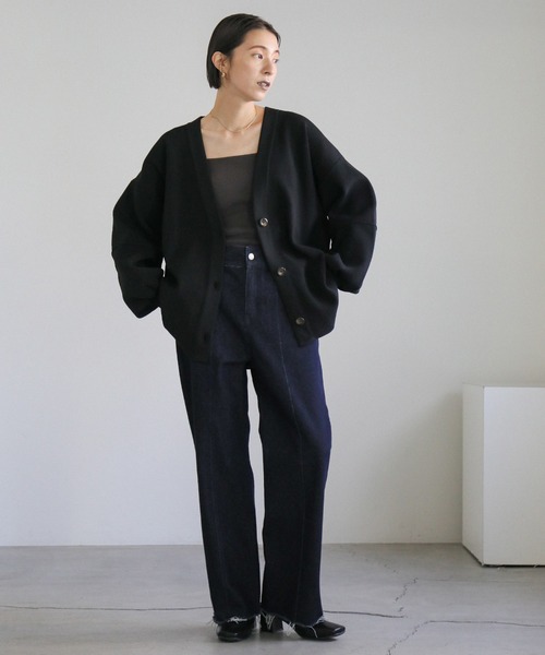 select MOCA（セレクトモカ）の「スポンディッシュボリュームスリーブカーディガン（カーディガン/ボレロ・レディース・グレー/グリーン/アイボリー/ブラック・FREE）」の16枚目の写真