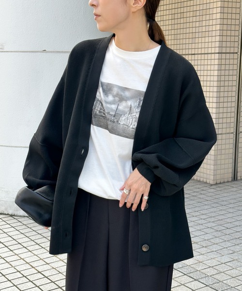 セール】スポンディッシュボリュームスリーブカーディガン