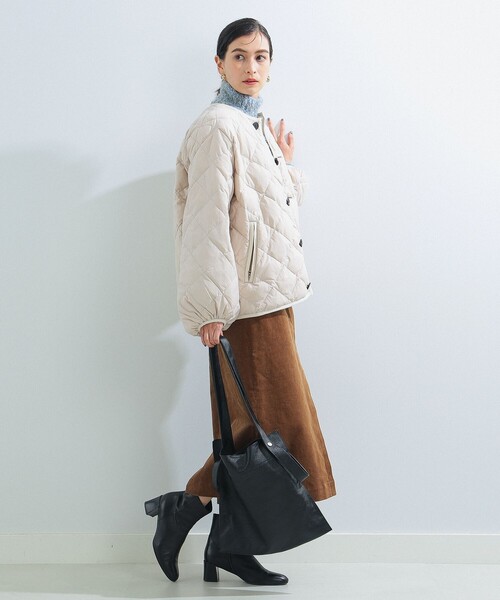 GYMPHLEX / パフスリーブ キルティング ダウン ジャケット
