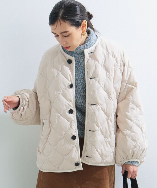 GYMPHLEX / パフスリーブ キルティング ダウン ジャケット
