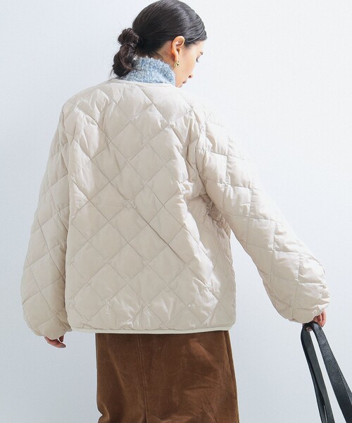 GYMPHLEX / パフスリーブ キルティング ダウン ジャケット