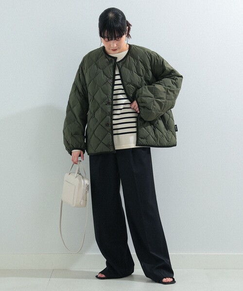 GYMPHLEX / パフスリーブ キルティング ダウン ジャケット