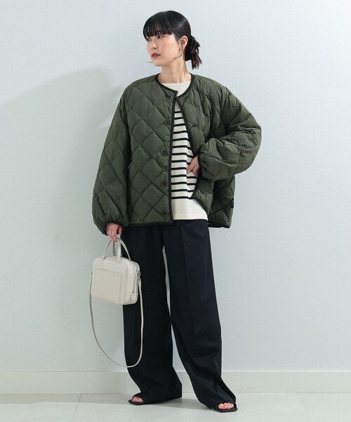 GYMPHLEX / パフスリーブ キルティング ダウン ジャケット