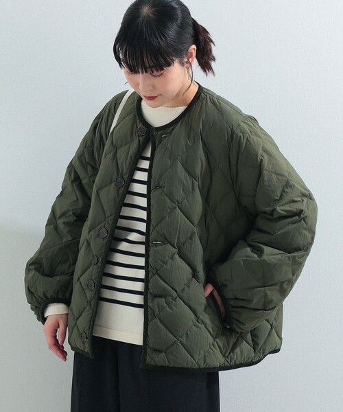 GYMPHLEX / パフスリーブ キルティング ダウン ジャケット