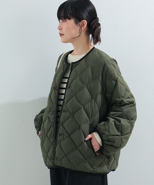 GYMPHLEX / パフスリーブ キルティング ダウン ジャケット