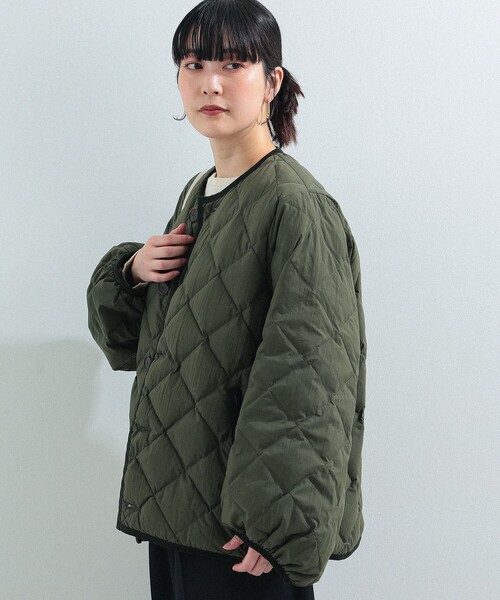 GYMPHLEX / パフスリーブ キルティング ダウン ジャケット