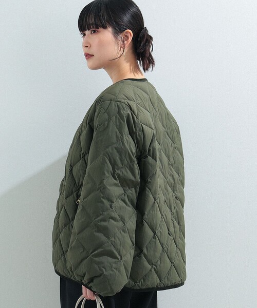 GYMPHLEX / パフスリーブ キルティング ダウン ジャケット