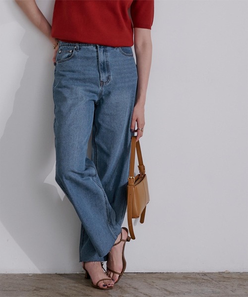 UR'S（ユアーズ）の「ﾊｲｳｴｽﾄﾃﾞﾆﾑﾊﾟﾝﾂ（デニムパンツ・レディース・ブルー/ライトブルー/ブラック・S/M）」の12枚目の写真