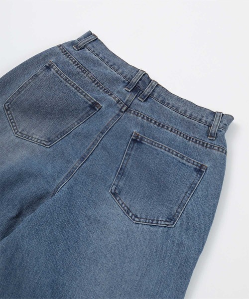 UR'S（ユアーズ）の「ﾊｲｳｴｽﾄﾃﾞﾆﾑﾊﾟﾝﾂ（デニムパンツ・レディース・ブルー/ライトブルー/ブラック・S/M）」の19枚目の写真