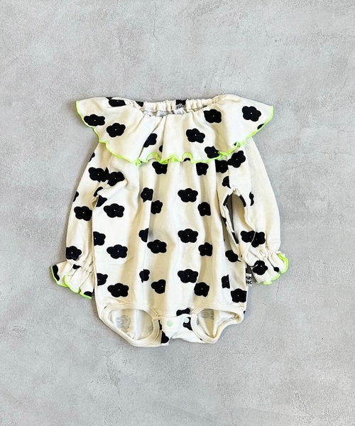 HOGAN RANCH WEAR(ホーガンランチウエア)の「パイルビックカラーボディシャツ(70~80cm)(肌着・キッズ・クリーム/オレンジ/ネイビー・70/80)」の2枚目の写真