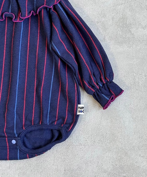 HOGAN RANCH WEAR(ホーガンランチウエア)の「パイルビックカラーボディシャツ(70~80cm)(肌着・キッズ・クリーム/オレンジ/ネイビー・70/80)」の5枚目の写真