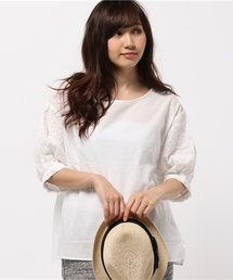 DISCOAT | 【Discoat】袖ペイズリー刺繍ブラウス(シャツ/ブラウス)