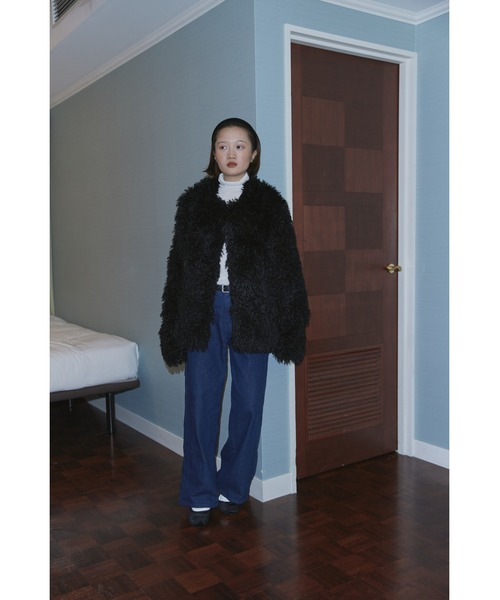 FEKETE（フェケテ）の「NO COLLAR ECO FUR COAT / ノーカラー