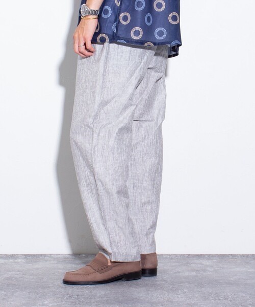 GLOSTER（グロスター）の「【GLOSTER/グロスター】先染めリネンワッシャーパンツ イージーパンツ（その他パンツ・メンズ・ホワイト系その他/ブルー系その他/ブルー系その他2・S/M/L）」の20枚目の写真