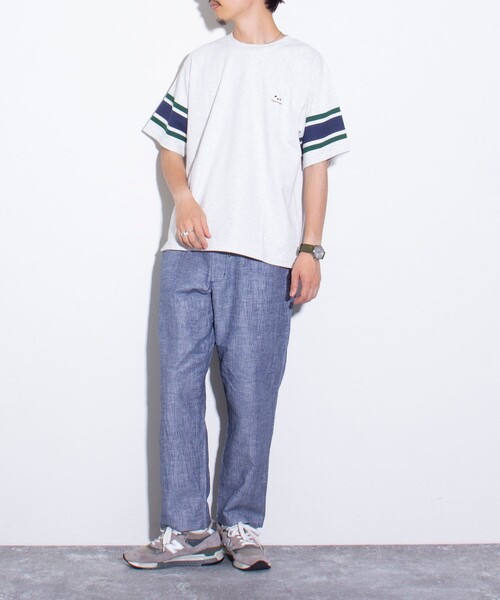GLOSTER（グロスター）の「【GLOSTER/グロスター】先染めリネンワッシャーパンツ イージーパンツ（その他パンツ・メンズ・ホワイト系その他/ブルー系その他/ブルー系その他2・S/M/L）」の7枚目の写真