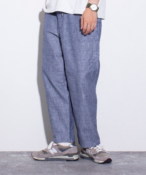 GLOSTER（グロスター）の「【GLOSTER/グロスター】先染めリネンワッシャーパンツ イージーパンツ（その他パンツ・メンズ・ホワイト系その他/ブルー系その他/ブルー系その他2・S/M/L）」の22枚目の写真