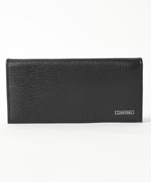 Calvin Klein カルバンクライン ワンポイント レザー 長財布