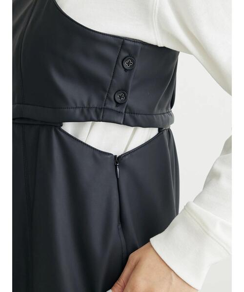 KBF（ケイビーエフ）の「KBF 2WAY合成皮革ジャンスカ（ジャンパースカート・レディース・その他6/ブラック・FREE）」の20枚目の写真