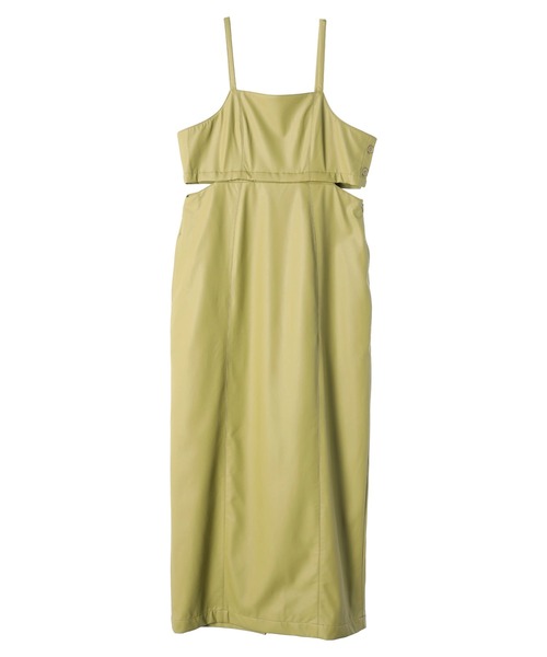 KBF（ケイビーエフ）の「KBF 2WAY合成皮革ジャンスカ（ジャンパースカート・レディース・その他6/ブラック・FREE）」の5枚目の写真