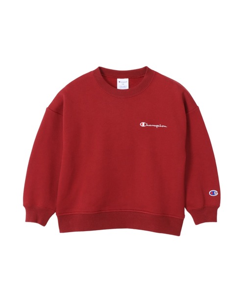 Champion(チャンピオン)の「【Champion/チャンピオン】キッズ ベーシック クルーネックスウェットシャツ(スウェット・キッズ・ブラック/バーガンディー/ネイビー/オートミール/ダークグリーン/グレー/オリーブ/ブラウン・140/100/160/120/110/150/130)」の8枚目の写真