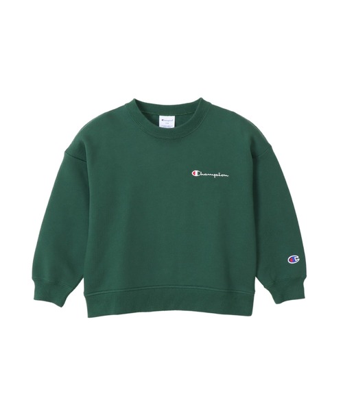 Champion(チャンピオン)の「【Champion/チャンピオン】キッズ ベーシック クルーネックスウェットシャツ(スウェット・キッズ・ブラック/バーガンディー/ネイビー/オートミール/ダークグリーン/グレー/オリーブ/ブラウン・140/100/160/120/110/150/130)」の6枚目の写真