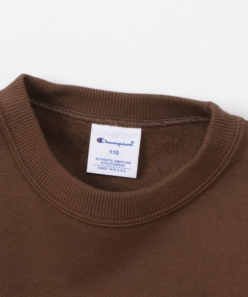 Champion(チャンピオン)の「【Champion/チャンピオン】キッズ ベーシック クルーネックスウェットシャツ(スウェット・キッズ・ブラック/バーガンディー/ネイビー/オートミール/ダークグリーン/グレー/オリーブ/ブラウン・140/100/160/120/110/150/130)」の17枚目の写真