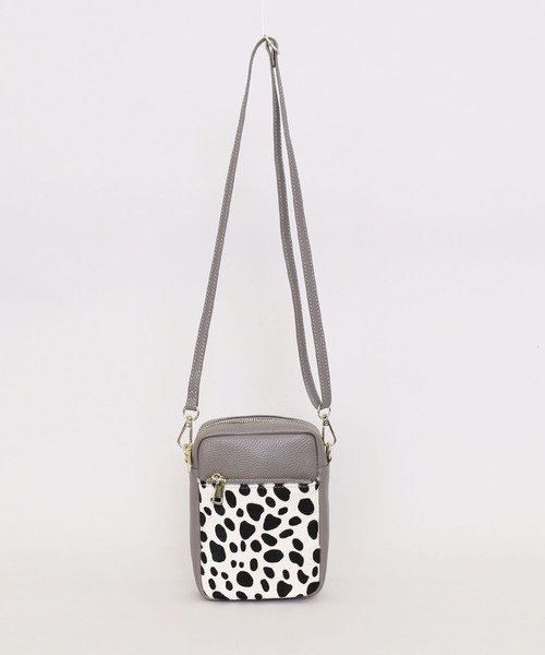 COOCO（クーコ）の「アニマル柄ホースヘア×シュリンクレザー縦型ショルダーバッグ（ショルダーバッグ・レディース・レオパード/ゼブラ/その他8/その他5・9）」の21枚目の写真