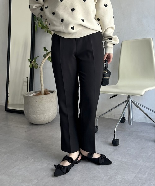 prose verse(プロズヴェール)の「ハート刺繍ニット(ニット/セーター・レディース・ブラック/ベージュ・フリ-)」の17枚目の写真