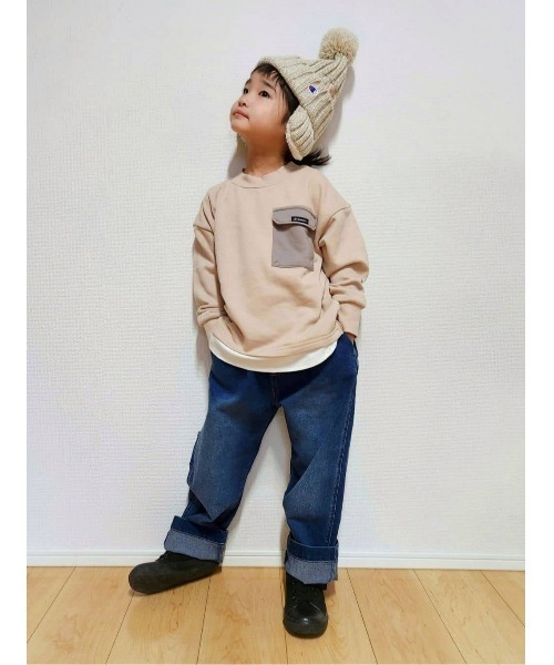 Champion(チャンピオン)の「【Champion】ニット耳付きボンボンワッチ(ニットキャップ/ビーニー・キッズ・ホワイト/ブルー・フリー)」の18枚目の写真