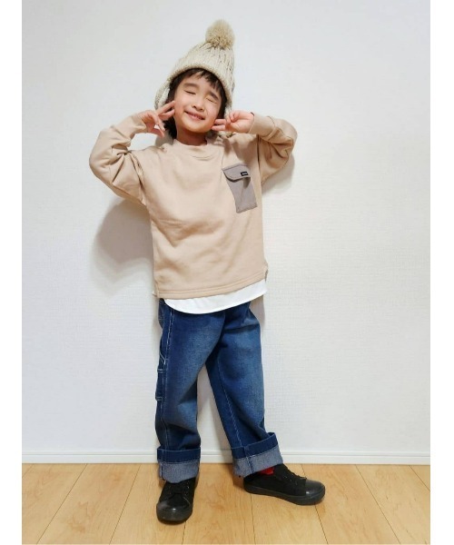 Champion(チャンピオン)の「【Champion】ニット耳付きボンボンワッチ(ニットキャップ/ビーニー・キッズ・ホワイト/ブルー・フリー)」の20枚目の写真
