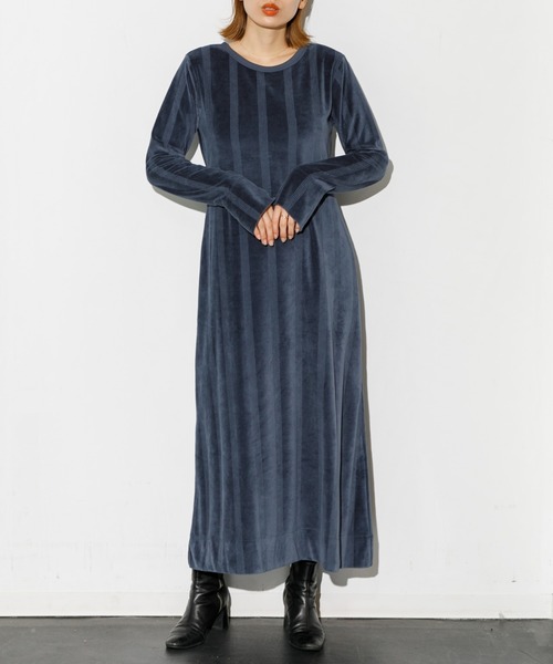 MILLER（ミラー）の「Robert P'miller Velor OP（ワンピース・レディース・ネイビー/ベージュ/アイボリー・FREE）」の3枚目の写真