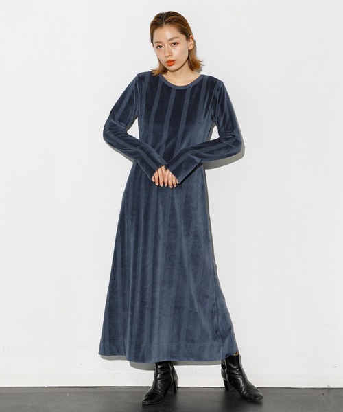 MILLER（ミラー）の「Robert P'miller Velor OP（ワンピース・レディース・ネイビー/ベージュ/アイボリー・FREE）」の6枚目の写真