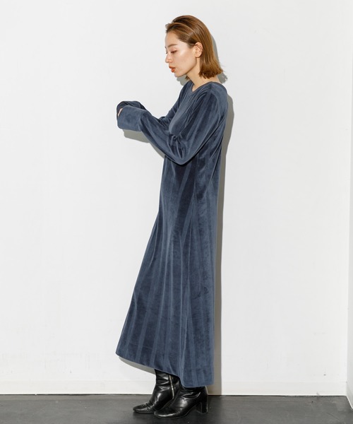 MILLER（ミラー）の「Robert P'miller Velor OP（ワンピース・レディース・ネイビー/ベージュ/アイボリー・FREE）」の7枚目の写真