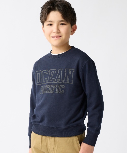 Ocean Pacific(オーシャンパシフィック)の「【OP:オーピー】キッズロゴクルースウェット カレッジ トレーナー 親子でお揃い(スウェット・キッズ・ヘザーグレー/ネイビー/チャコールグレー・150/130/140/160/110/120)」の19枚目の写真
