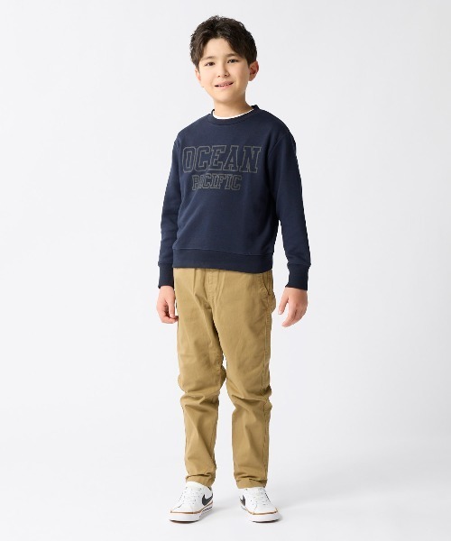 Ocean Pacific(オーシャンパシフィック)の「【OP:オーピー】キッズロゴクルースウェット カレッジ トレーナー 親子でお揃い(スウェット・キッズ・ヘザーグレー/ネイビー/チャコールグレー・150/130/140/160/110/120)」の21枚目の写真