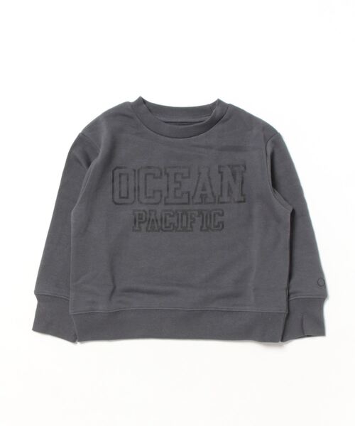 Ocean Pacific(オーシャンパシフィック)の「【OP:オーピー】キッズロゴクルースウェット カレッジ トレーナー 親子でお揃い(スウェット・キッズ・ヘザーグレー/ネイビー/チャコールグレー・150/130/140/160/110/120)」の5枚目の写真