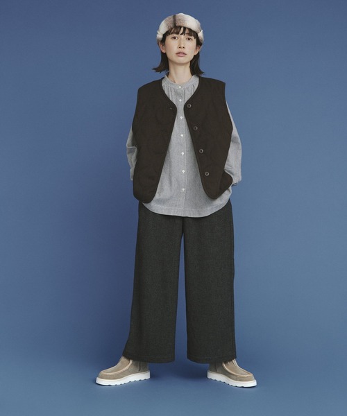 studio CLIP（スタディオクリップ）の「【kazumiさんコラボ】モカシンショートブーツ（ブーツ・レディース・グレー/ブラック/ダークブラウン・MEDIUM/LARGE）」の8枚目の写真