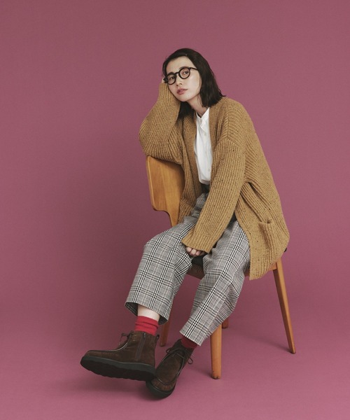 studio CLIP（スタディオクリップ）の「【kazumiさんコラボ】モカシンショートブーツ（ブーツ・レディース・グレー/ブラック/ダークブラウン・MEDIUM/LARGE）」の9枚目の写真