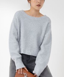 Rie Miller | 《セットアップ対応》キラキラ畦プルオーバーニット(ニット/セーター)