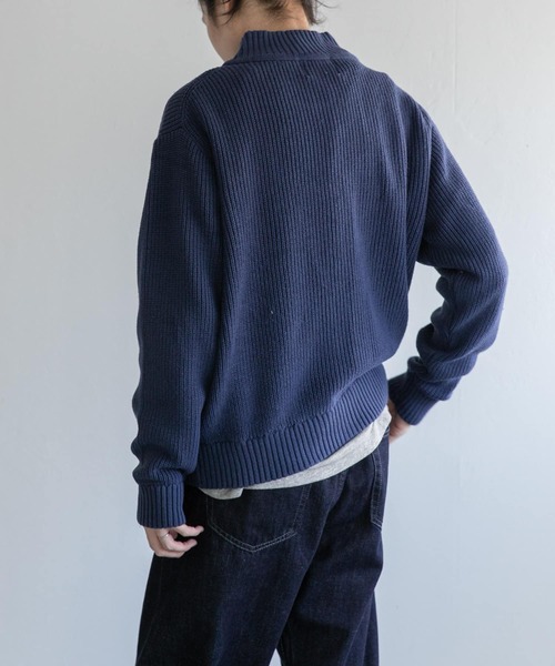 FORK&SPOON（フォークアンドスプーン）の「FORK&SPOON　ドライバーズニットカーディガン（カーディガン/ボレロ・メンズ・ライトグレー/ネイビー/チャコールグレー・4/5）」の12枚目の写真