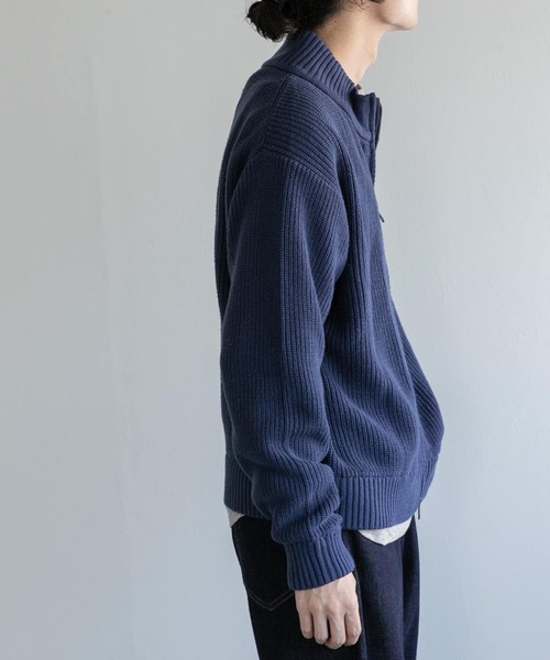 FORK&SPOON（フォークアンドスプーン）の「FORK&SPOON　ドライバーズニットカーディガン（カーディガン/ボレロ・メンズ・ライトグレー/ネイビー/チャコールグレー・4/5）」の13枚目の写真