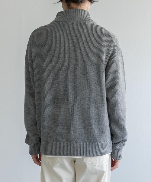 FORK&SPOON（フォークアンドスプーン）の「FORK&SPOON　ドライバーズニットカーディガン（カーディガン/ボレロ・メンズ・ライトグレー/ネイビー/チャコールグレー・4/5）」の22枚目の写真