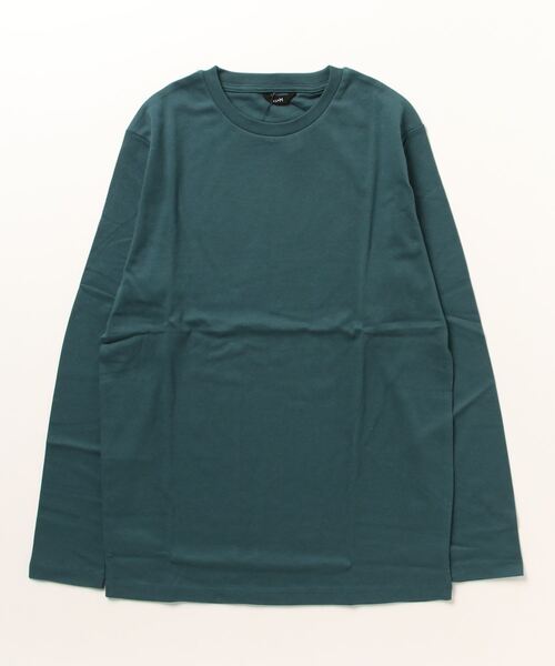 ８(eight)（エイト）の「スムースクルーロンＴ（Tシャツ/カットソー・メンズ・ホワイト/グリーン/ブラック/杢グレー/グレー系その他/ネイビー・X-LARGE/MEDIUM/LARGE）」の6枚目の写真