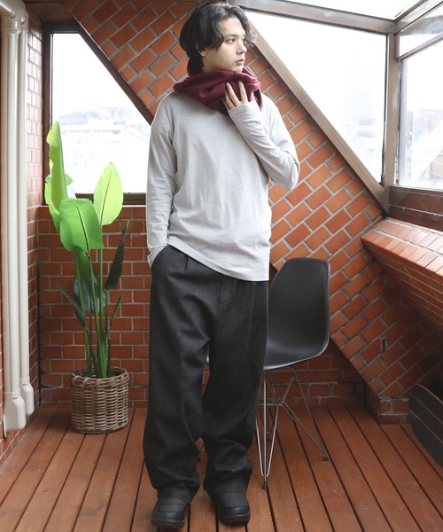 ８(eight)（エイト）の「スムースクルーロンＴ（Tシャツ/カットソー・メンズ・ホワイト/グリーン/ブラック/杢グレー/グレー系その他/ネイビー・X-LARGE/MEDIUM/LARGE）」の20枚目の写真