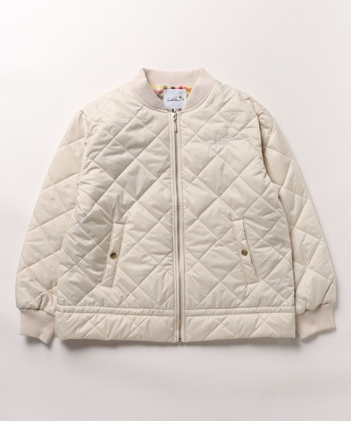 Arnold Palmer(アーノルドパーマー)の「キルティング ギャザーヘム ミリタリージャケット(ミリタリージャケット・レディース・アイボリー/ブラック/カーキ・M/S/L)」の17枚目の写真