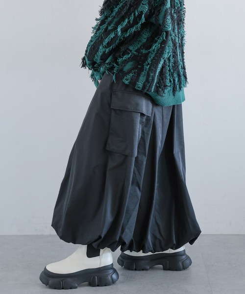 PAGEBOY（ページボーイ）の「バルーンカーゴスカート（スカート・レディース・オフホワイト/ブラック・FREE）」の13枚目の写真