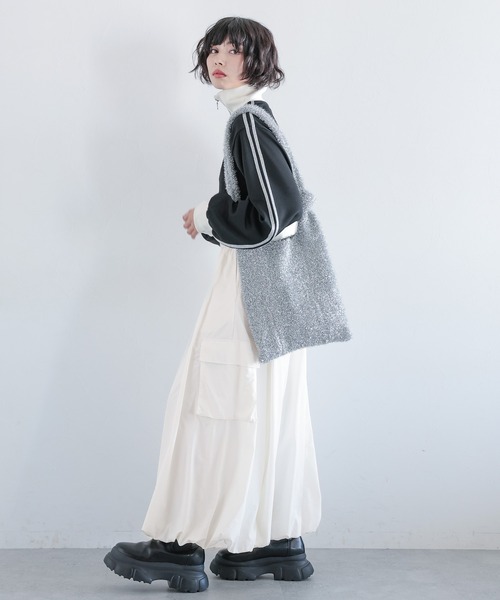 PAGEBOY（ページボーイ）の「バルーンカーゴスカート（スカート・レディース・オフホワイト/ブラック・FREE）」の20枚目の写真