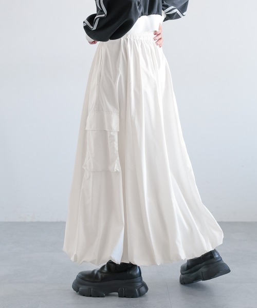 PAGEBOY（ページボーイ）の「バルーンカーゴスカート（スカート・レディース・オフホワイト/ブラック・FREE）」の17枚目の写真