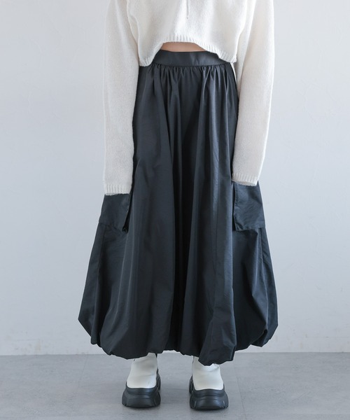 PAGEBOY（ページボーイ）の「バルーンカーゴスカート（スカート・レディース・オフホワイト/ブラック・FREE）」の22枚目の写真