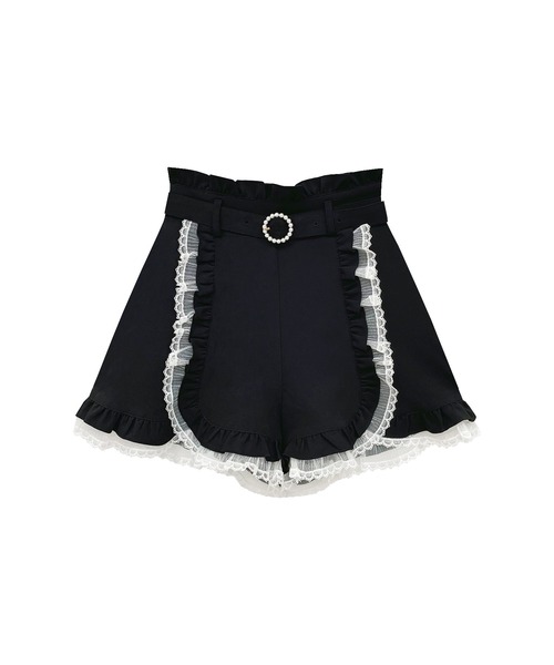 Honey Cinnamon（ハニーシナモン）の「フリルレースパンツ（その他パンツ・レディース・ピンク/ブラック・FREE）」の8枚目の写真